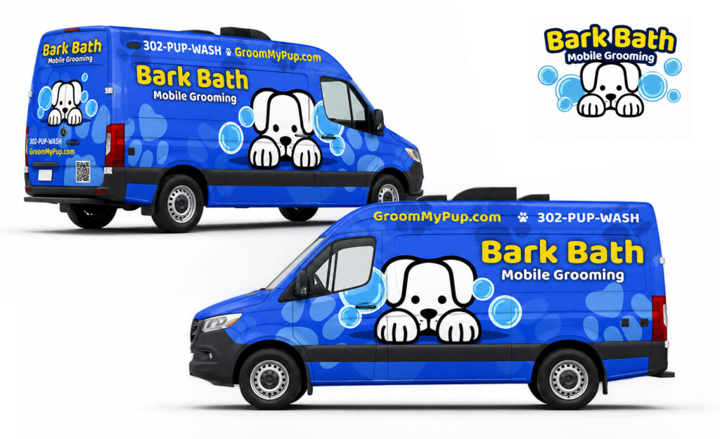 Bark Bath Van Wrap
