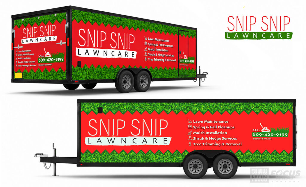 Lawn Care Trailer Wrap